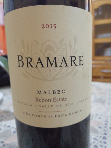 Vino Bramare Rebon Estate Malbec 2015