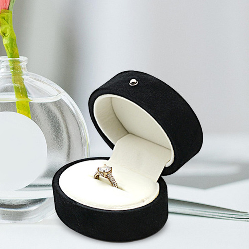 Caja Para Anillos De Boda, Caja Interior De Terciopelo Para