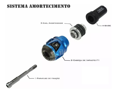 Imagem 3 de 6 de Slider Protetor Motor Procton F1 Yamaha Xj6n Xj6 N 2013-2020