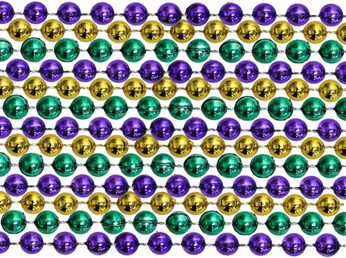 Cuentas Redondas Metálicas De Oro Púrpura Y Verdes De 33 Pul