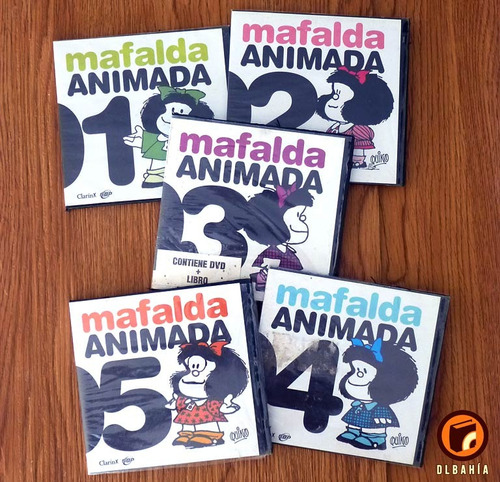 Coleccion 5 Dvds Mafalda Animada Quino (sin Libros)