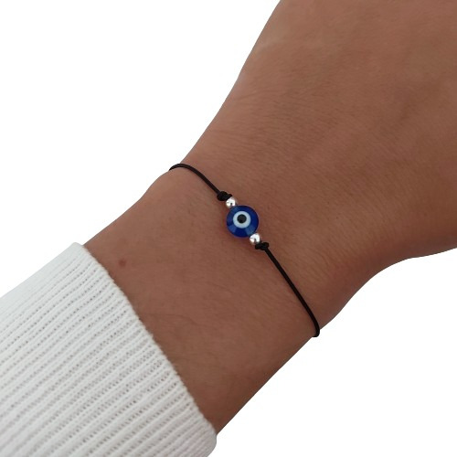 Pulsera Hilo Ojo Turco Plata 925