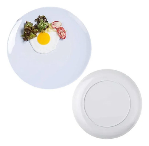 Prato Em Melamina 22,5cm Refeições Buffet Restaurantes