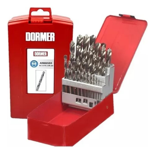 Conjunto Kit Jogo De Broca 1 A 13mm 25pc Hp Hss Dormer A114