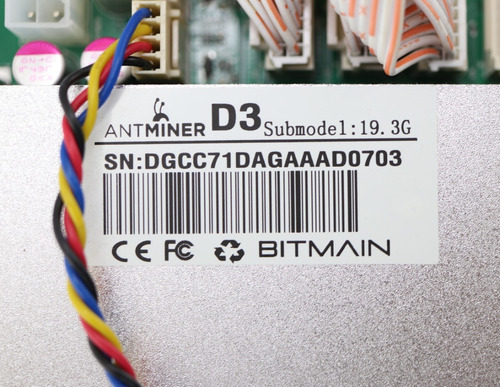Mineradora De Bitcoin Antminer Bitmain D3 19,3 Gh/s A12562