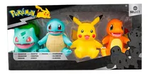 Comprar Set De 4 Figuras De Pokemon Selec 10 Cm Pikachu 