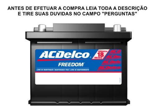 Bateria Ac Delco 40ah 40fd Spin 1.8 Ls Lt Prisma Lt