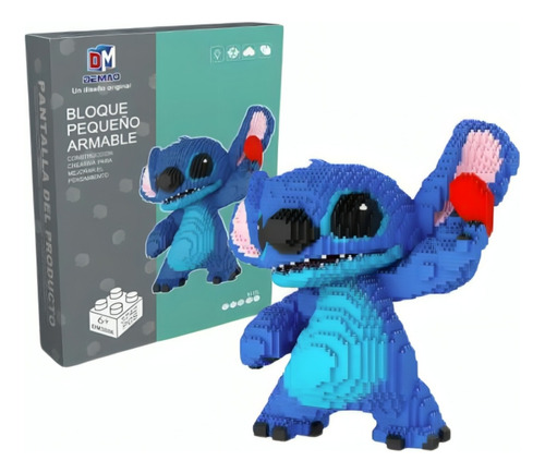 Stitch Gigante Mini Bloques Armables Figura 3d Lindo Kawaii 