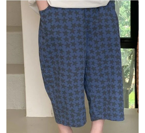 Pantalón B Casual De Algodón Para Niño Con Forma De Estrella