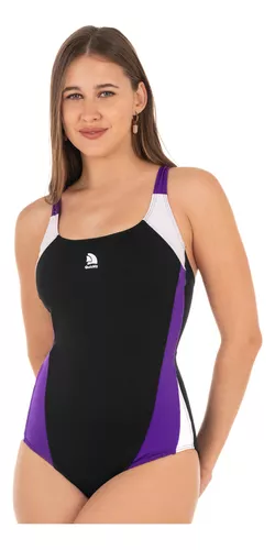 MALLA ENTERIZA LYCRA DEPORTIVA DE MUJER PARA NATACIÓN Y AQUAGYM ROSE® - 6003