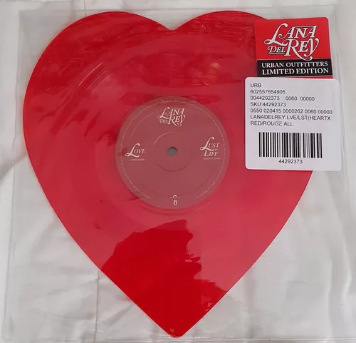 LANA DEL REY – LOVE/LUST FOR LIFE - URBAN OUTFITTERS LTD ED VINYL LP RED  NEW 602557654905