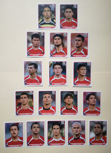 Laminas Jugadores Chile Álbum Mundial Sudáfrica 2010 Panini