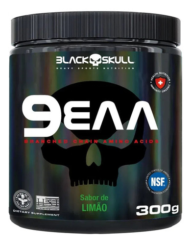 Eaa 9 Aminoácidos Essenciais 300g - Black Skull Sabor Limão