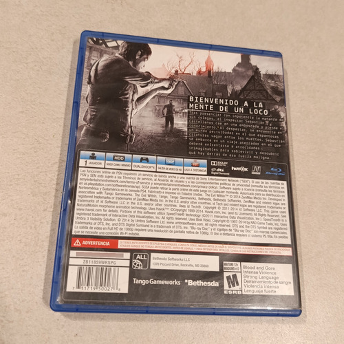 Ps4 Juego The Evil Within Sony Playstation 4 (Usado)