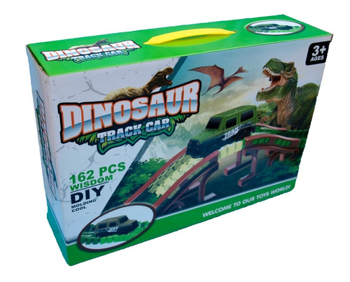 Pista Magic Track Tren  Dinosaurio Carrito Jurassic Juguete 