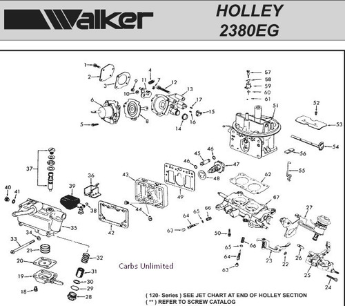 Kit Carburador Holley 2b 2300eg Ford 370 6.1 1978-1989