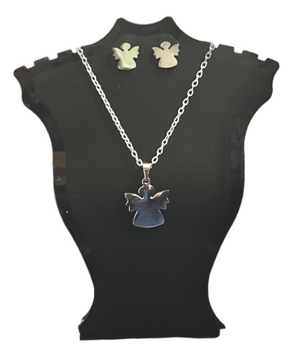 Collar Y Aretes De Angel