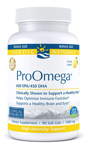 Nordic Naturals Proomega Sabor A Limón 1280 Mg Omega-3 -