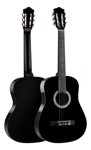 Violão Acústico Bravo An100 Iniciante Clássico Nylon Cor Black Orientação Da Mão Destro