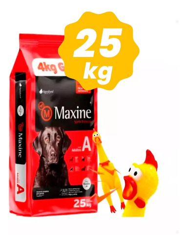 Alimento Maxine Para Perros Adultos  De 21+4 Kg + Regalo