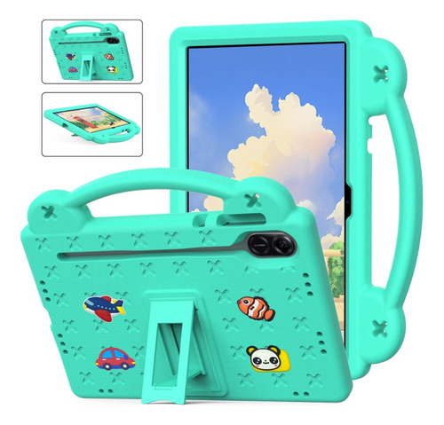 Funda Eva Verde Para Honor Pad X9 Para Niños