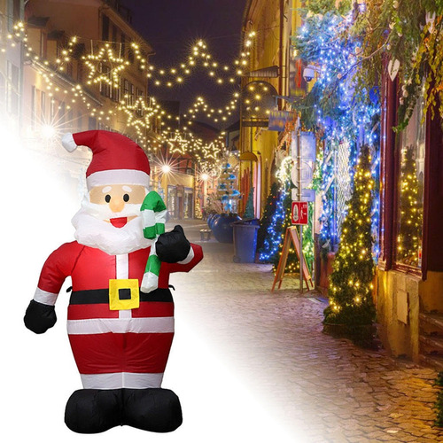 A Inflable Papá Noel Toys Luminoso Decoración Muñeca 120cm