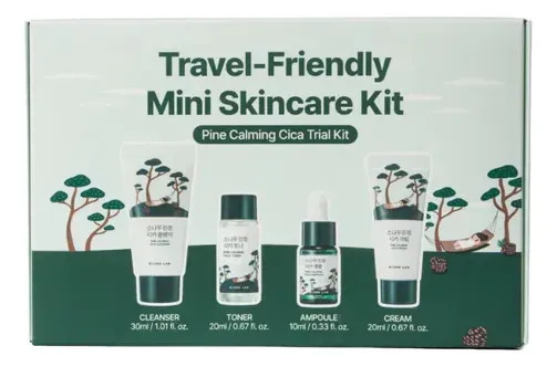 Round Lab Pine Calming Cica Trial Kit Skincare Coreano