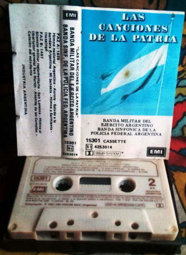 Casete Las Canciones De La Patria - Militar Y Policia