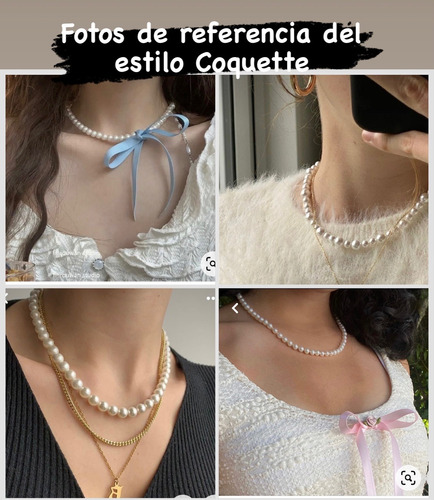Collar De Perlas Con Broche De Oro Blanco C Brillantes (Usado)