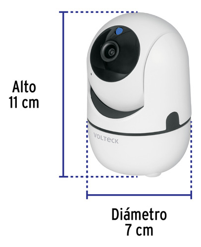 Cámara Wifi robotizada Tipo Bala, 2MP, Volteck CTV-30W, Color Blanco