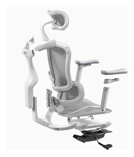 Cadeira Ergonômica Para Escritório Sihoo Doro C100 Cor Branco Material Do Estofamento Malha