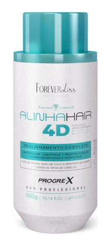 Forever Liss Alinha Hair 4d Realinhamento Capilar 300g