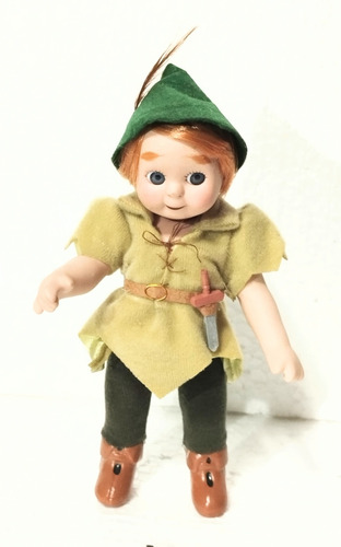 Antigo Boneco Articulado Contos Porcelana Peter Pan 20cm (Usado)