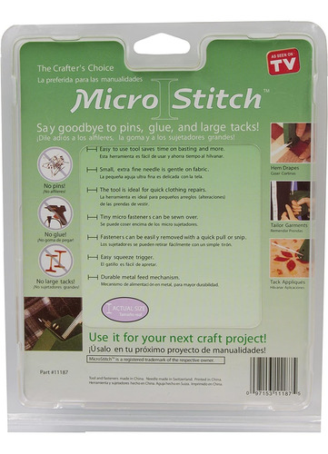 Kit De Pistola De Etiquetado Microstitch - Incluye 1 Aguja,