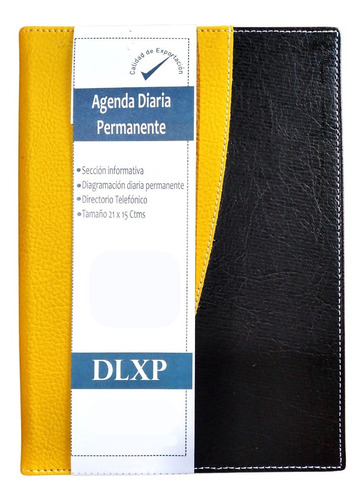 Agendas Diarias Permanentes Cosidas Y Semicuero 21cm X 15cm