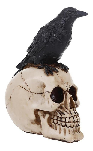 Cráneo Gótico Ornamento Resina Coleccionable Modelo