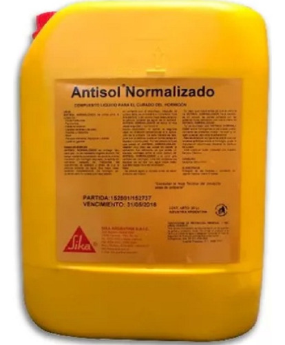 Antisol Normalizado Sika  Balde 20 Lts. Blanco 