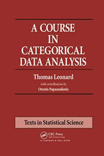 A Course In Categorical Data Analysis (chapman & Texts In Statistical Science), De Leonard, Thomas. Editorial Chapman And, Tapa Blanda En Inglés