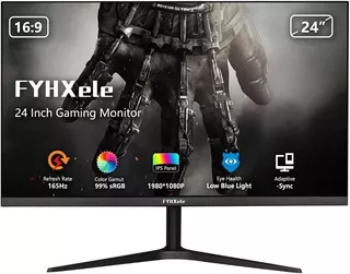 Monitor Gamer Fyhxele 23,8 Paneles Ips Full Hd 165 Hz 1 Ms H