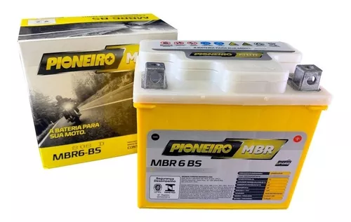 Bateria Crosser 150 Pioneiro MBR 6 BS 12V 6Ah - Garagem Total