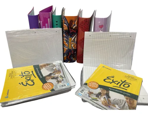 Carpeta Escolar + Repuestos De Hojas (rayada O Cuadriculada)