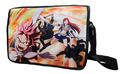 Fairy Tail Mochila Portafolio Natsu Erza