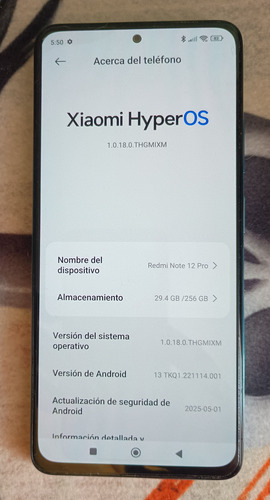 Xiaomi Redmi Note 12 Pro 4g Dual Sim 256 8 Gb Ram Azul Claro (Usado)