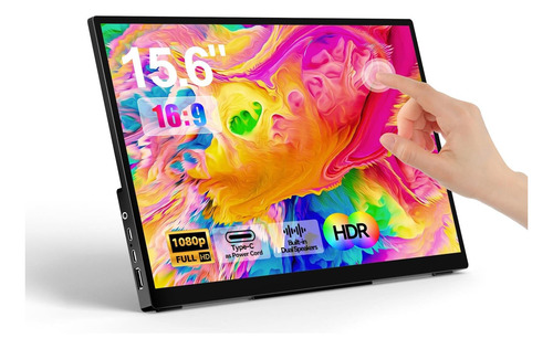 Monitor Portátil Wckun Touchcreen 15.6 Pulgadas 1080p Fhd Me