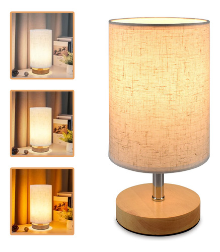 Luminária De Mesa Led Infantil Quarto Luz Com 3 Cores Usb