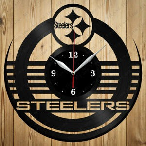 Reloj Corte Laser 3291 Steelers Logo Y Escudo