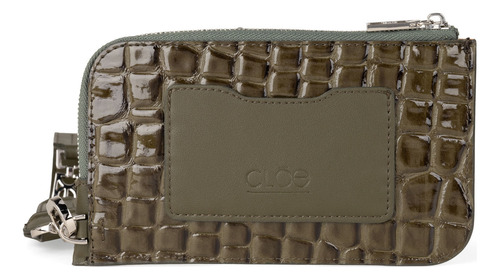 Cartera Monedero Cloe Racso Grande Color Verde