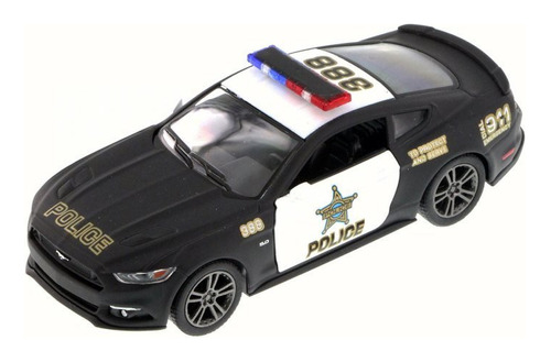 Kinsmart Ford Mustang Gt Police 2015, Color Negro 5386dp - M