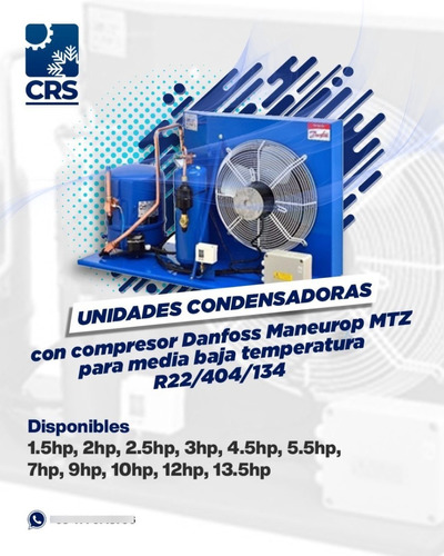 Unidad Condensadora 4.5hp Danfoss Conservación Congelación