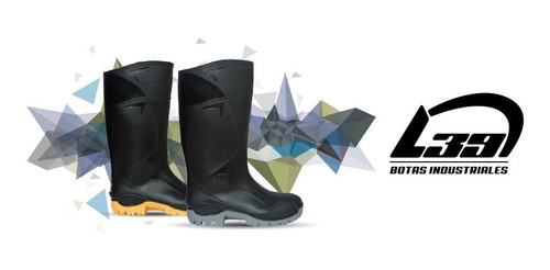 Bota Industrial De Pvc Lluvia Caña Alta L39